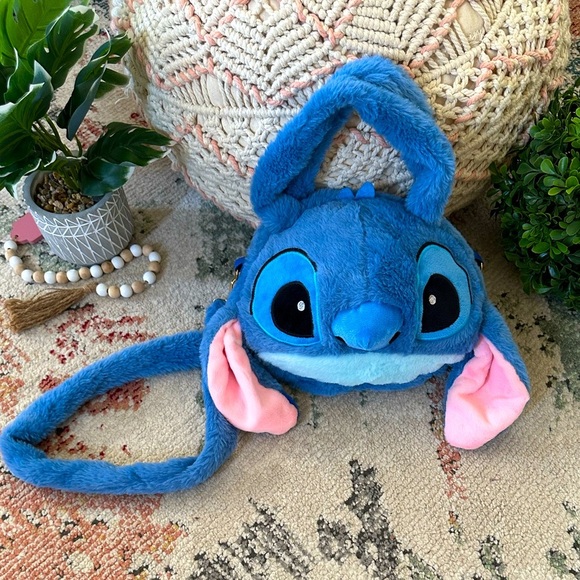 New Disney Lilo & Stitch Plush Shoulder Bag Crossbody Purse THE CUTEST - Picture 8 of 15